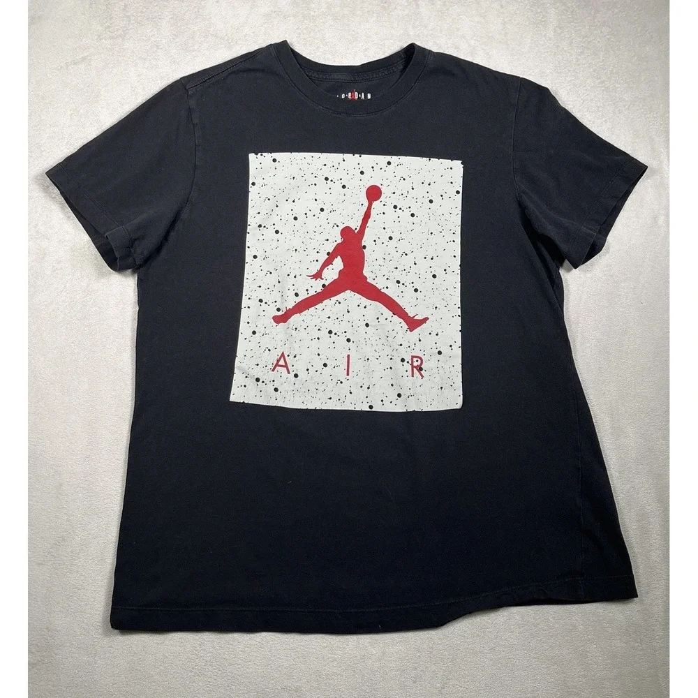 Air Jordan Jumpman Poolside T‎ Shirt Men's Size M Black
